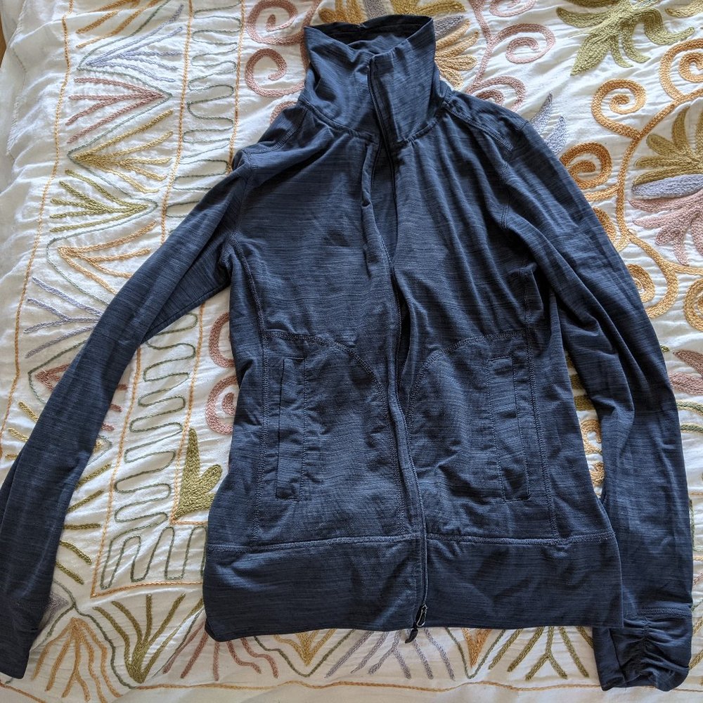 Marmot Dark Grey Full-Zip Shirt Size XS